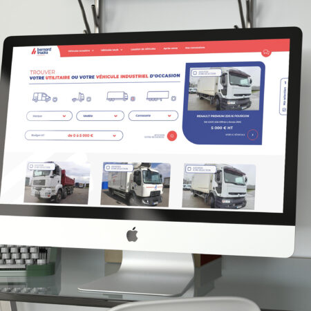 Homepage du site Bernard Truck